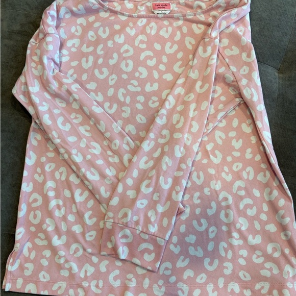 Kate Spade Pink Leopard Print Women's Pajama Set~in excellent condition~ so soft - Picture 7 of 7